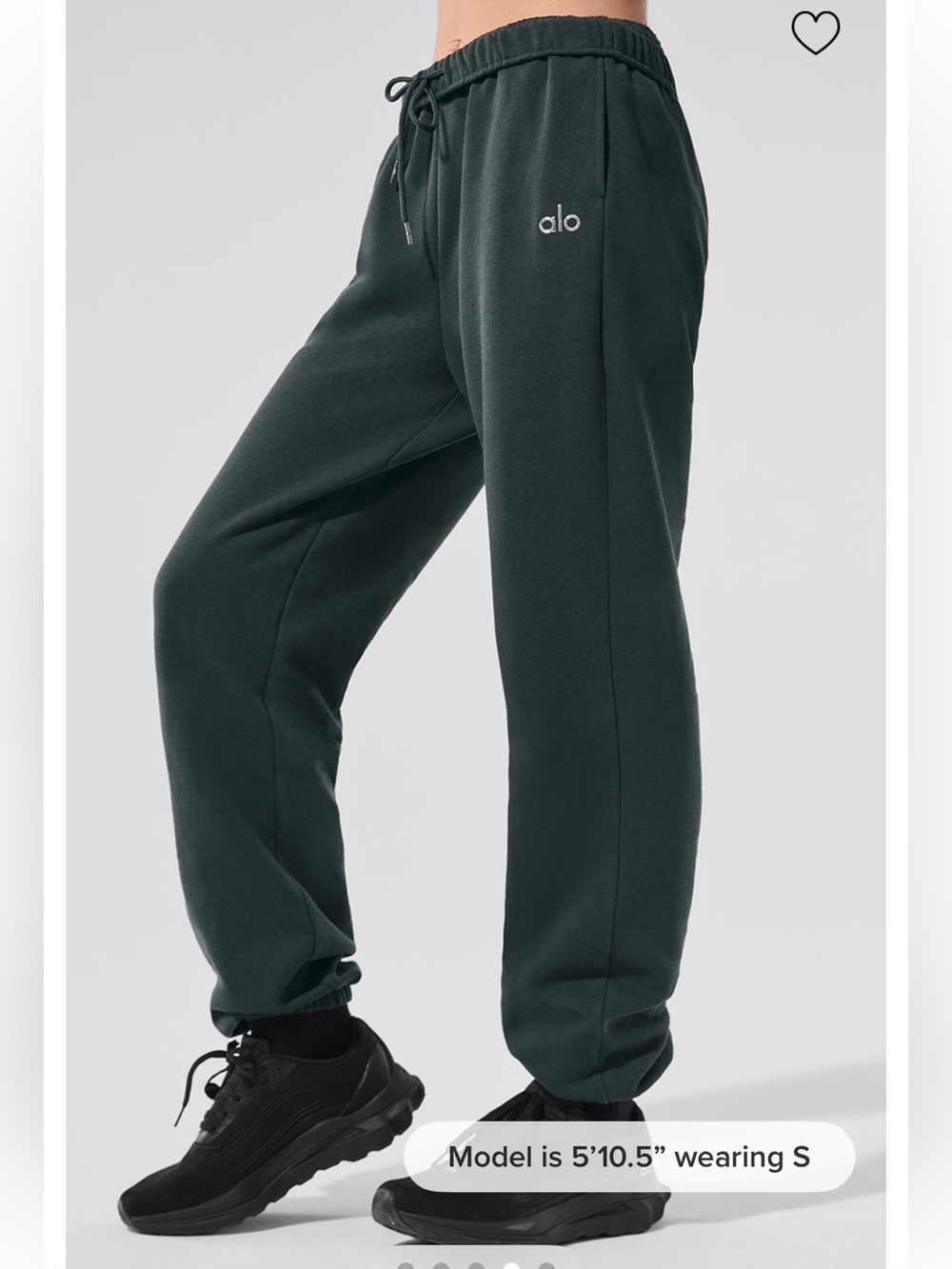 ALO Yoga Charcoal Green Accolade Joggers